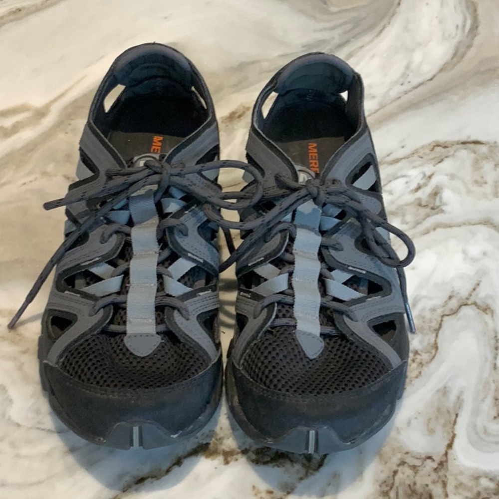 Merrell Tetrex Crest Wrap Sports Sandals Women’s US 9  Mesh Black Gray